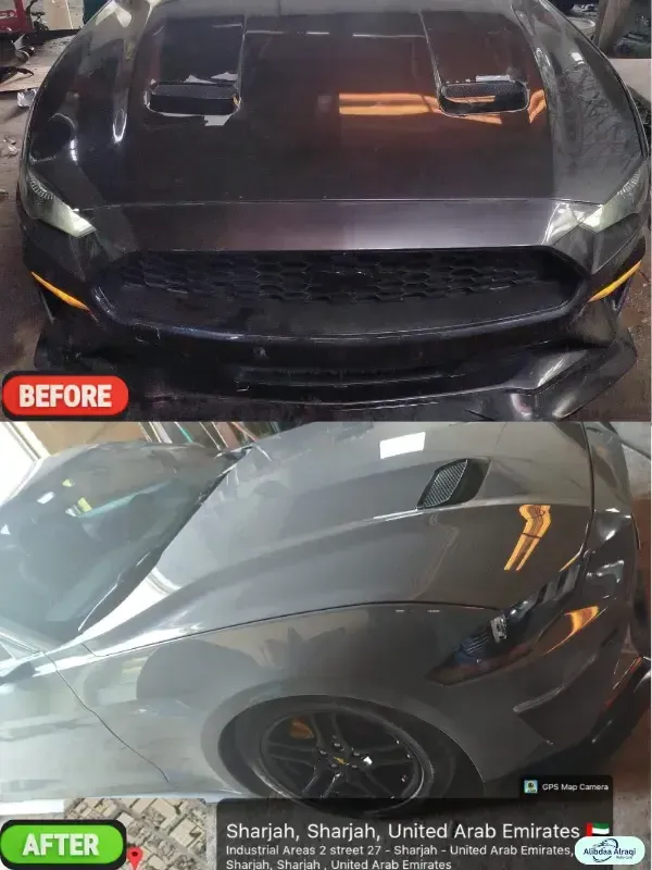 Bagio Official car repaint case study Sharjah