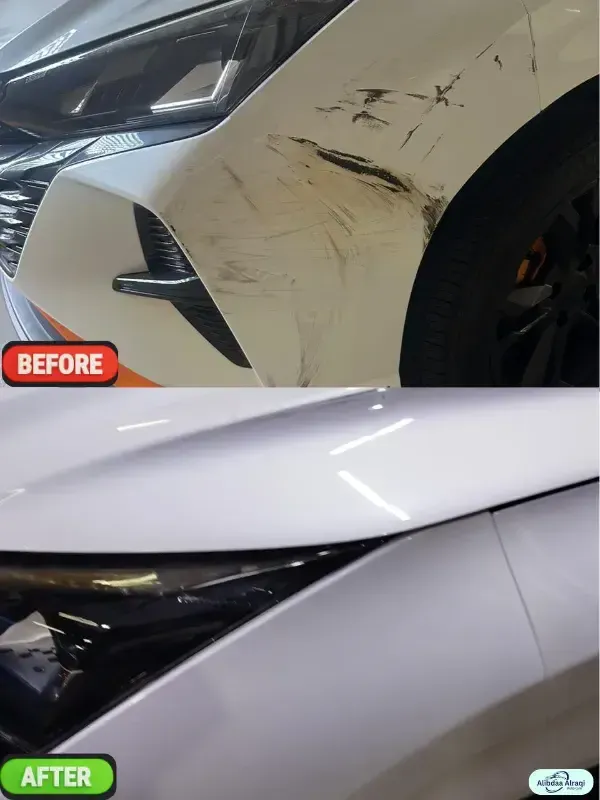 Israrul Haque bumper repair case study Sharjah workshop